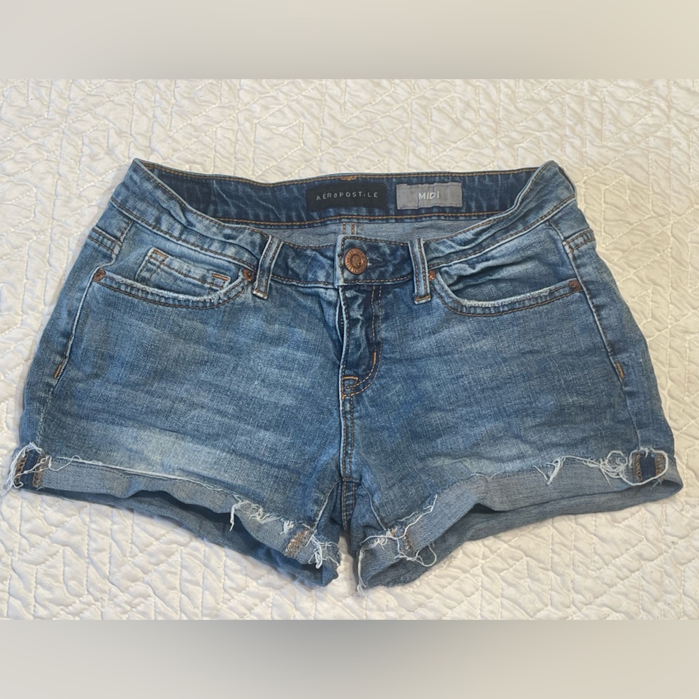 Aeropostale Midi Denim Short Size 0